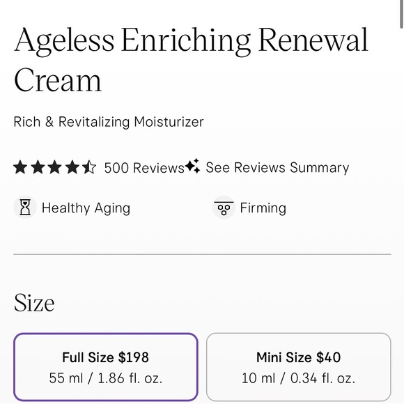 Tatcha Ageless Enriching Renewal Cream-Brand new in box - Picture 2 of 6